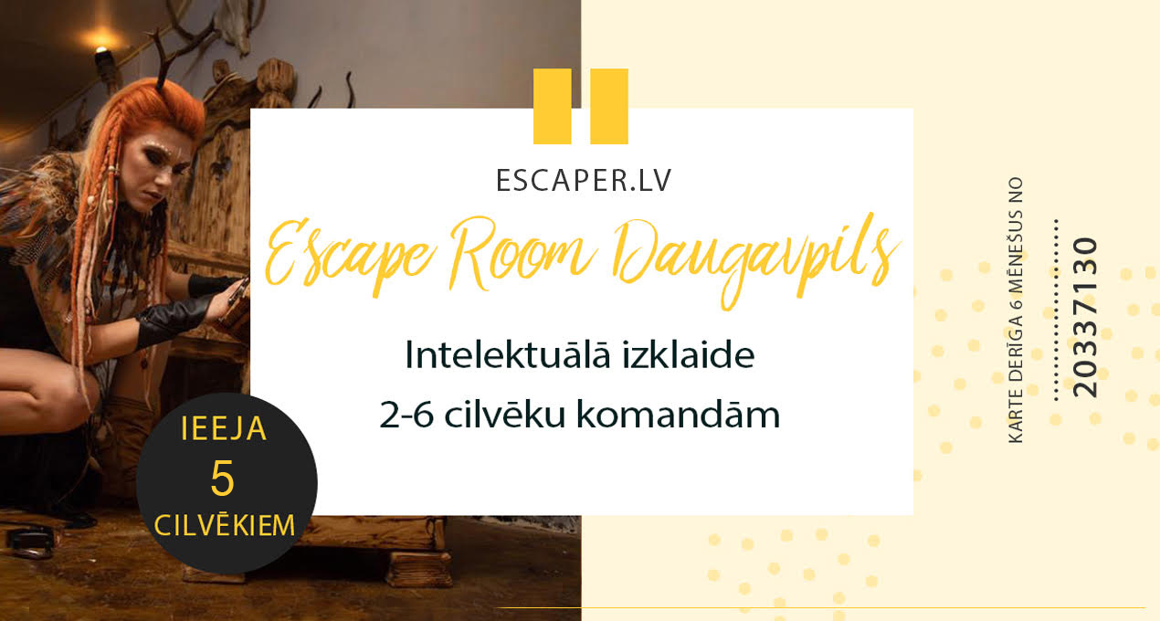 Dāvanu karte Escaper Daugavpils
